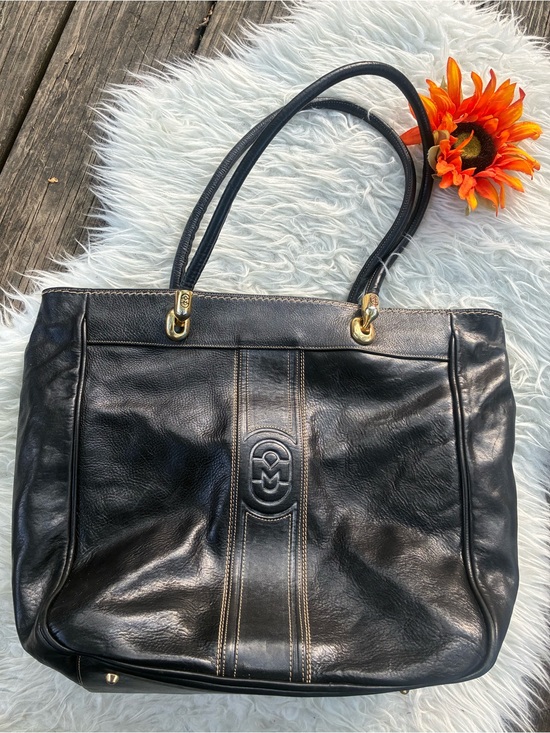 Marino Orlandi Handbags - 🌺LARGE genuine leather tote shoulder bag black🌺